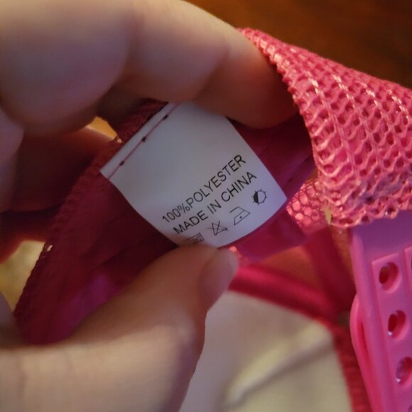 Head Kandy Pink and White Snapback Mesh Back Trucker Hat - Picture 6 of 6